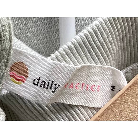 Daily Practice by Anthropologie Women's Oversized V-Neck Hoodie Gray Size Medium - Picture 12 of 12